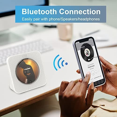 Reproductor Cd Vertical Hifi, Portátil, Bluetooth, Radio