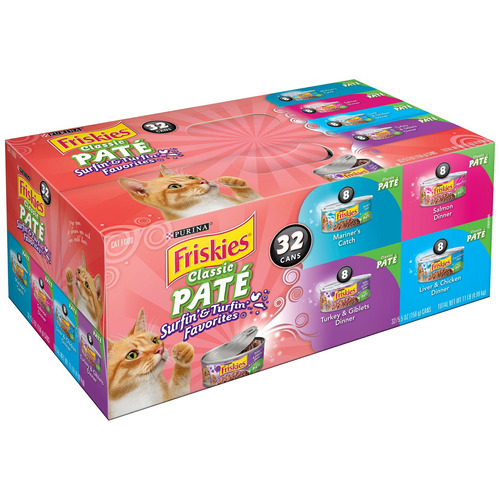 Purina Friskies Clásico Paté De Surfin & Turfin Favoritos