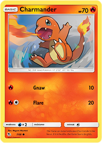 Carta Pokémon Charmander Original Hidden Fates