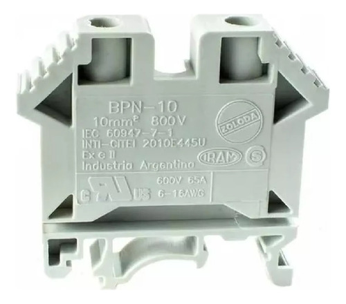 Borne Zoloda De Paso Bpn-10 10mm Riel Din