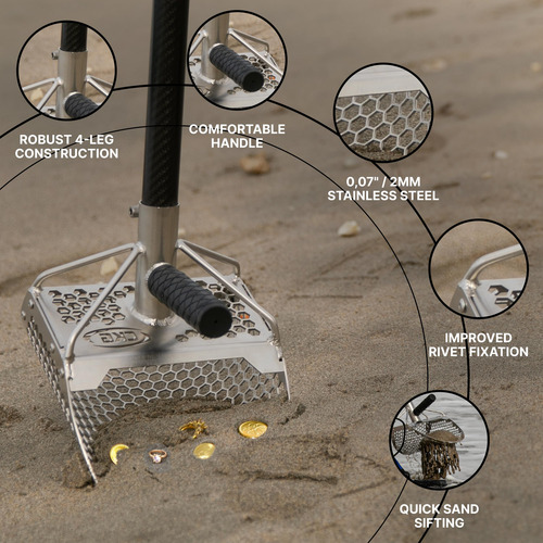 Cucharas De Arena Para Playa Detector De Metales Acero Inoxi