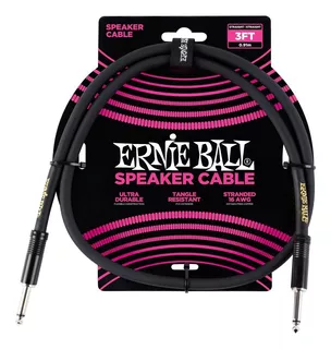 Cable Ernie Ball Speaker 0.91 Mts +envio+ Rocker Music