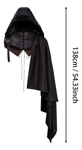 Medieval Shawl Hood Decoration Half Shoulder Cape For
