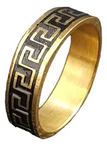 Comprar Anillos Hombre Dorado Forma Acero Inoxidable Mujer 1