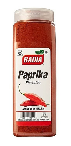 Imagen 3 de 5 de Pimenton Paprika 453 Gr Badia - Especias Premium Sin Tacc