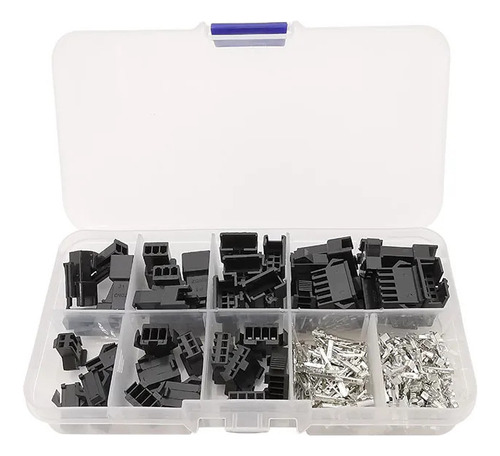 Kit 200pcs Conector Macho Hembra Sm Jst 2.54mm 2 3 4 5p Caja