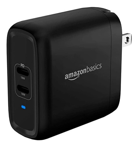 Cargador De Pared Básico Usb-c De Dos Puertos De 36 W Con S