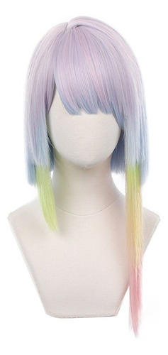 Cyberpunk Edgerunners Lucy Cosplay Peluca Corto Pelo 55cm