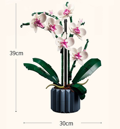 Juego De Construcción Bouquet Ramo De Orquídeas 608 Pcs
