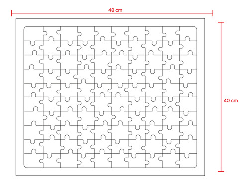 Rompecabezas Madera Evaflex Cuadro Multiplicacion C/100 Pzas