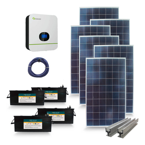 Kit Solar Full 5000w Mppt Casas Ahorro Cortes | Intermedio