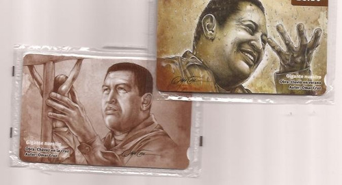 Imagen 2 de 2 de Colección De Las 10 Tarjetas Cantv De Hugo Chavez Nuevas