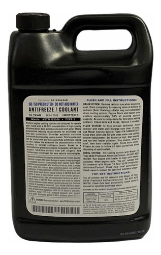 Imagen 2 de 2 de Refrigerante Mopar 50/50 100% Original Importado Usa - 3.78l