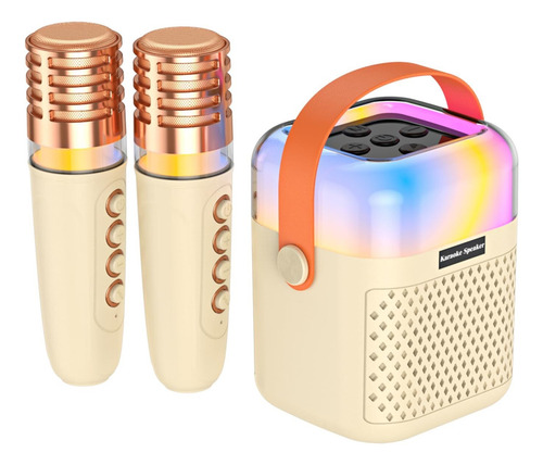 Máquina De Karaoke Con 2 Micrófo Inalámbricos Altavoz Equipo
