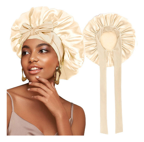 Gorro Dormir Seda Elástica Color Liso Para Salón De Belleza
