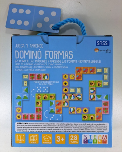 Domino Formas+libro Col. Juega Y Aprende