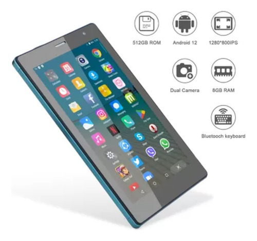 Tablet C Idea Cm513 Pro 5g 7 8gb 512gb.nuevo Caja Completa Azul