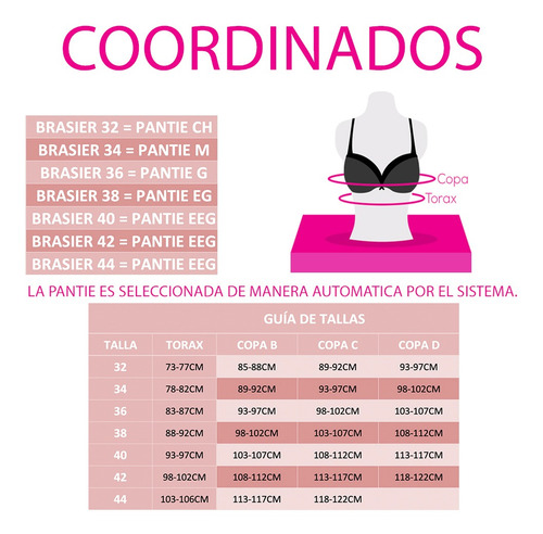 Imagen 3 de 3 de Coordinado Sexy De Encaje C24243-64243 Carnival