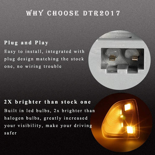 Dtr2017 Luces Led De Intermitentes Para 68302828aa 68302829a