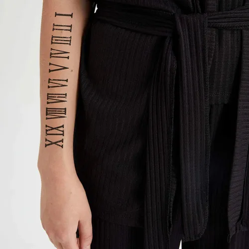 Dopetattoo Números Romanos Números De Tatuajes Temporales -
