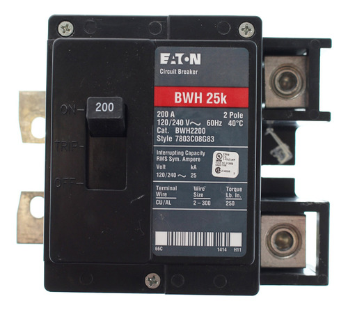 Bwh2200 25k Bw Interruptor Principal