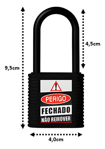 Cadeado Bloqueio Padrão Nr10 Nr12 Loto Cores Cor Verde
