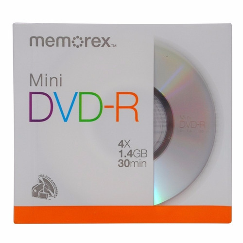 Mini Dvd Memorex Filmadoras 30 Min 1.4gb - Factura A / B