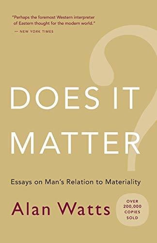 Book : Does It Matter? Essays On Man S Relation To...