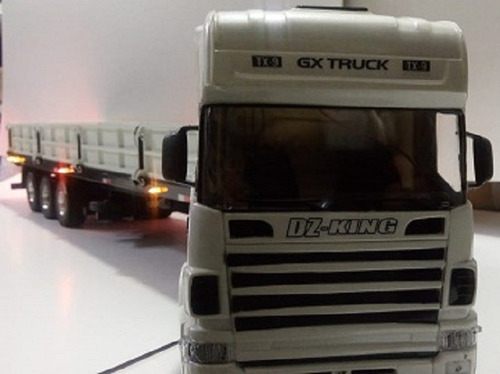 Caminhao Scania C/carreta Carga Seca Esc:1/24 Truck Personal