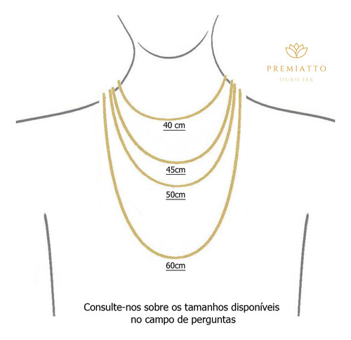 Corrente Veneziana Ouro 18kl (750) 60cm 2,09gr Resistente