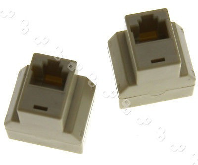 2 X Cat5e Rj45 Hembra Cat5e Red Ethernet Conector Adaptador 