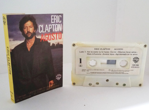 Cassette Eric Clapton - Agosto 1986 Emi