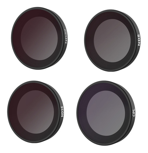 Imagen 3 de 9 de Telesin Is-flt-go2 - Kit De Filtro Para Cámara Con 4 Filtros