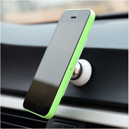 Imagen 4 de 8 de Porta Celular Esfera Magnetico Tablero Adhesivo Iman Negro