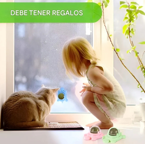Bola Hierba Gatera Catnip Snack Para Gatos Bola Adhesiva Cat Color Variado