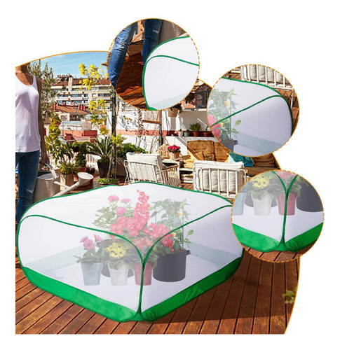 Mesh Cubierta De Planta Protector Protección 100x100x50cm