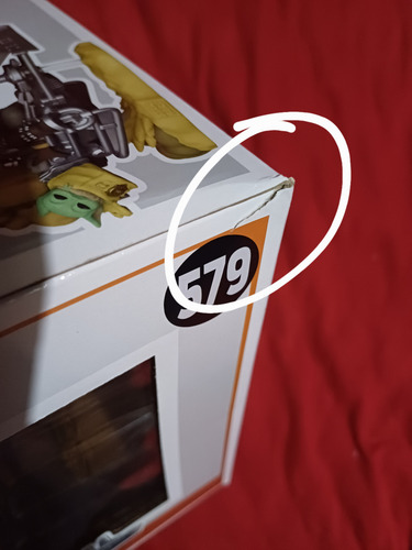 Funko Pop Star Wars The Mandalorian On Speeder (caja Dañada)