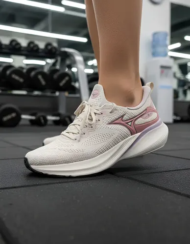 nozominnn♡ Tênis Mizuno Glow 3 - Feminino - Bege | Parcelamento sem juros