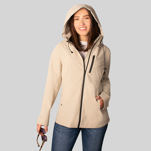 Chamarra De Mujer Ligera Impermeable Con Capucha Greenlander