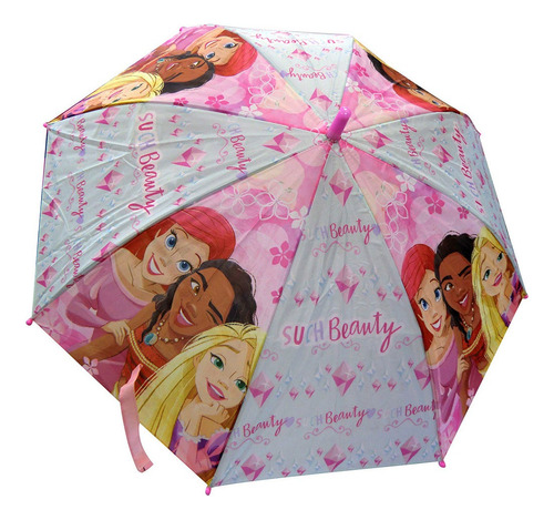 Paraguas Infantil Princesas Disney Oficial Color Rosa