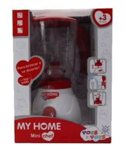 Liquidificador De Brinquedo My Home A Pilha Profissões 21cm Cor Branco