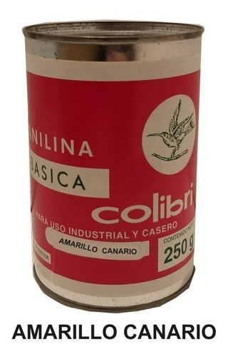 Anilina Basica Colibri X 250 Grs Amarillo Canario