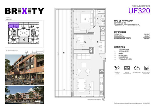 Imagen 2 de 14 de Departamento - 4 Avenida Y Resto