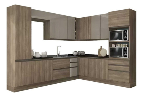 Cozinha Modulada Kappesberg Maxxi 13 Peças (4aéreos+4balcões