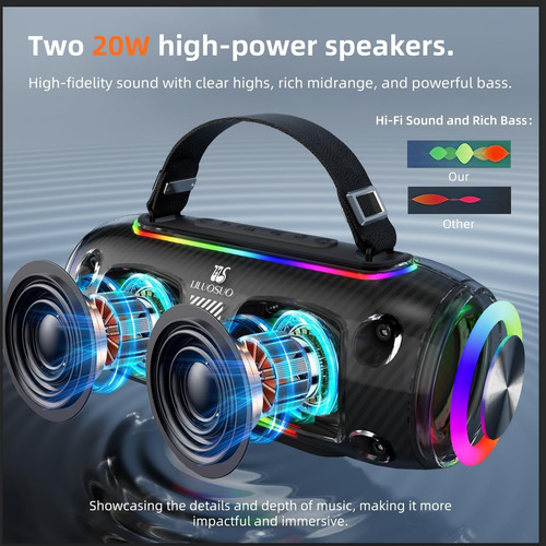 Máquina De Karaoke Portátil Bluetooth 2 Micrófonos