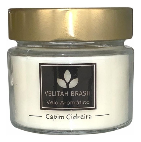 Imagem 2 de 6 de Vela Aromática Premium Capim Cidreira 140g 30h Aromatizada