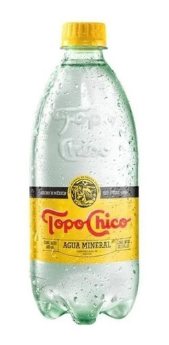 6 Botellas De  Agua Mineral Topo Chico De 600ml C/u Eg