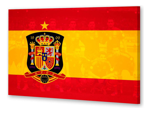 Cuadro 60x90cm Bandera España Madre Española La Roja P4