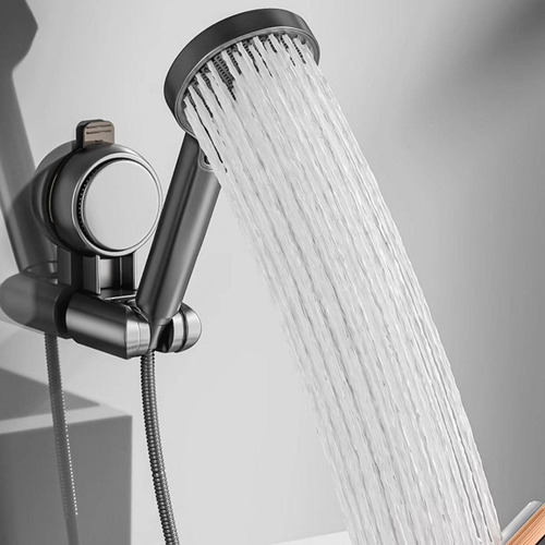 Soporte De Ducha De Pared Para Varilla De Ducha Gris