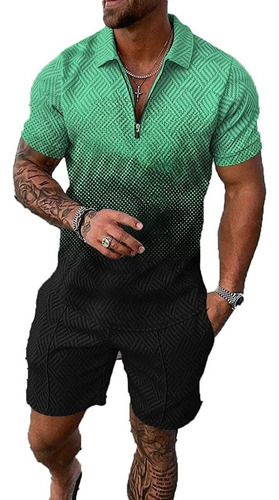 , Trajes Tipo Polo For Hombre, Chándal De Verano, Conjunto